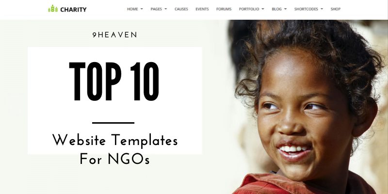 top 10 website template for ngo